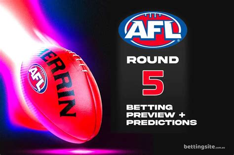 afl round 5 betting odds|AFL Finals Betting Odds .